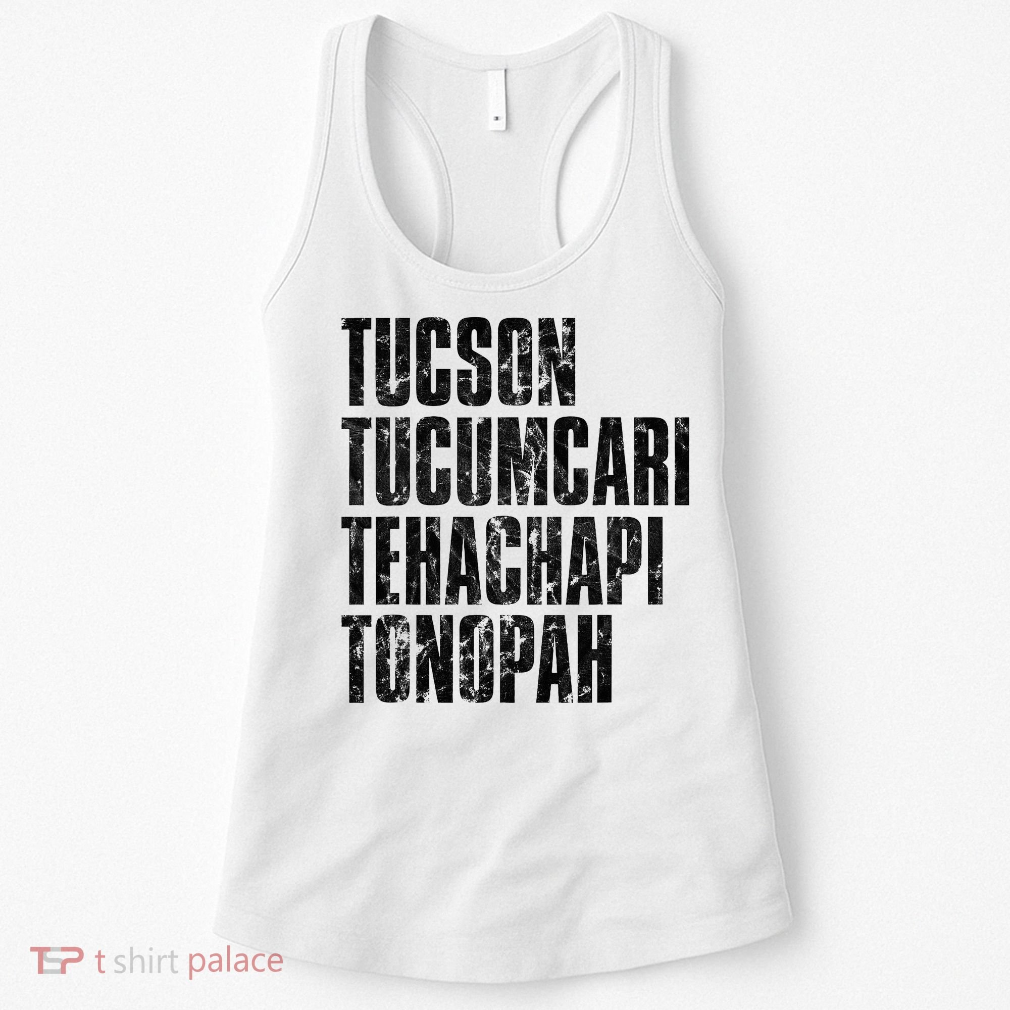 Tucson Tucumcari Tehachapi Tonapah Tourist Women's Tank Top