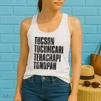 Tucson Tucumcari Tehachapi Tonapah Tourist Women's Tank Top thumb 2