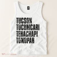 Tucson Tucumcari Tehachapi Tonapah Tourist Tank Top thumb 2
