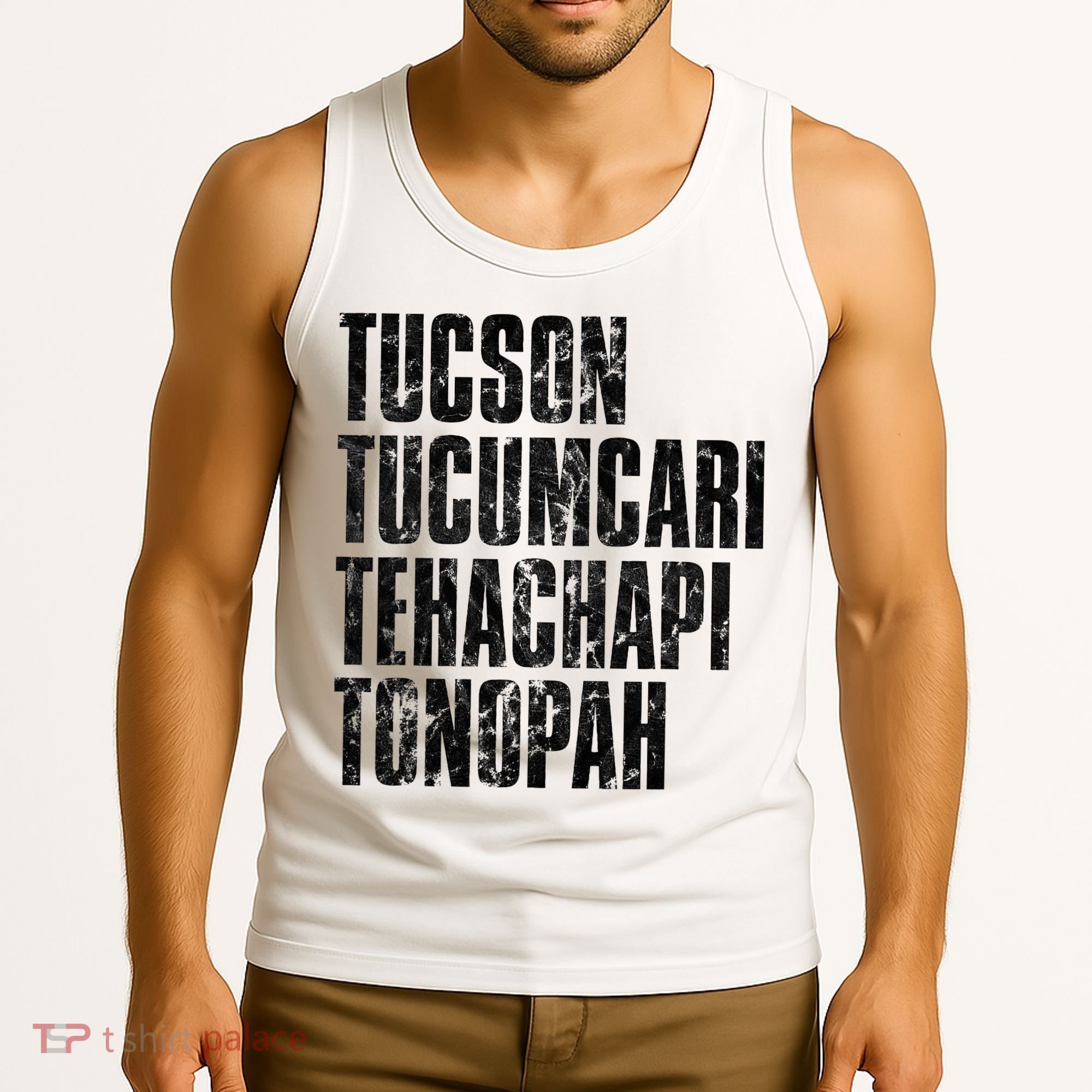 Tucson Tucumcari Tehachapi Tonapah Tourist Tank Top