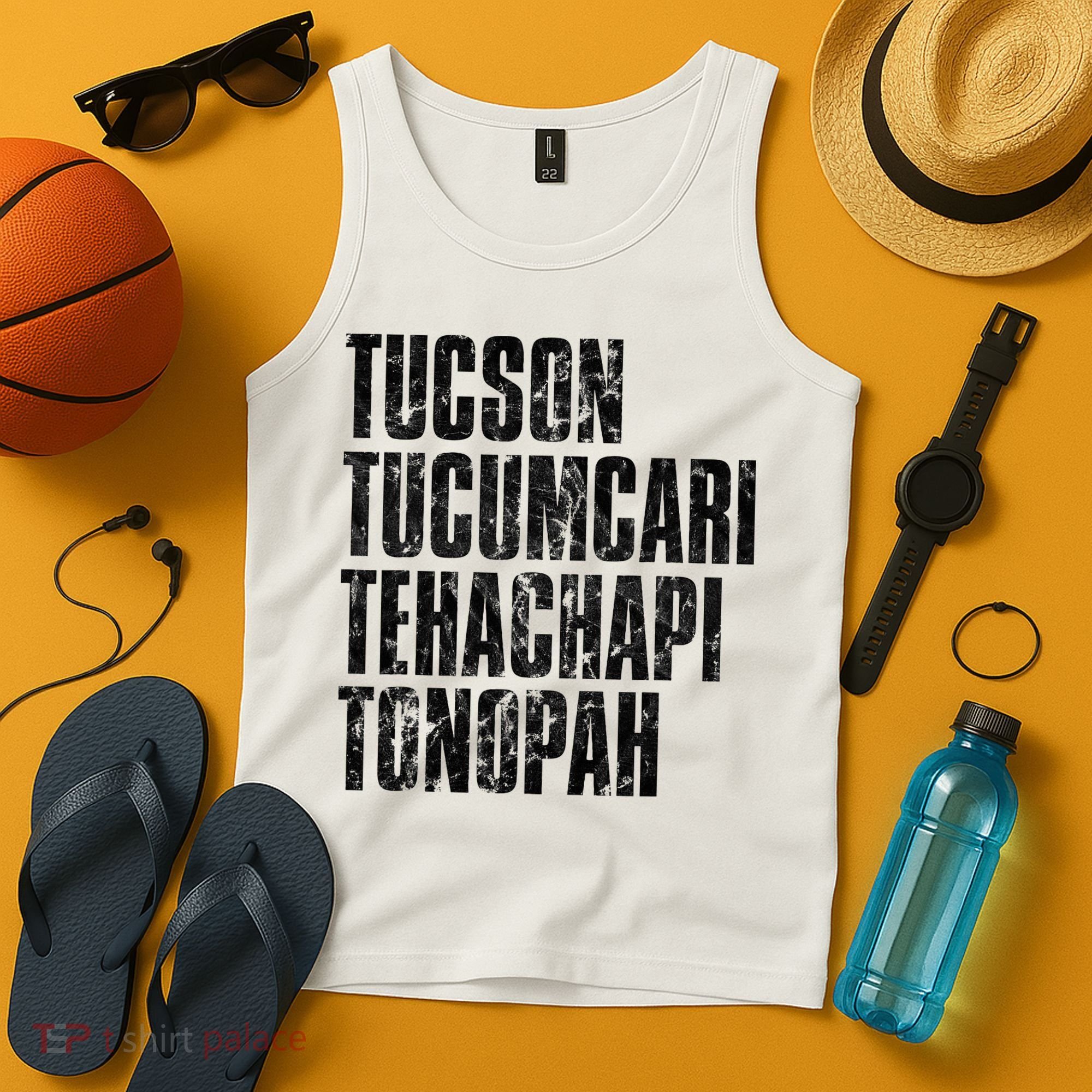 Tucson Tucumcari Tehachapi Tonapah Tourist Tank Top
