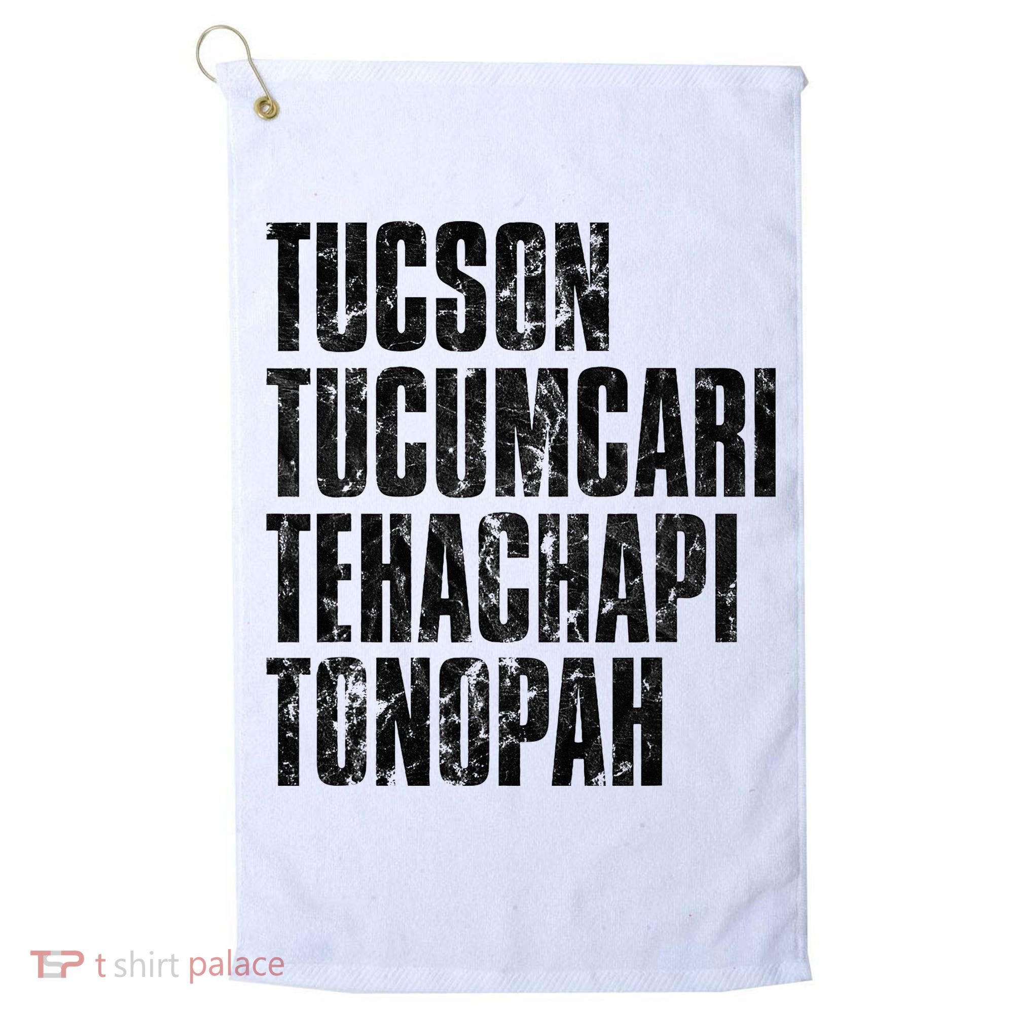 Tucson Tucumcari Tehachapi Tonapah Tourist Golf Towel