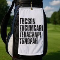 Tucson Tucumcari Tehachapi Tonapah Tourist Golf Towel thumb 2