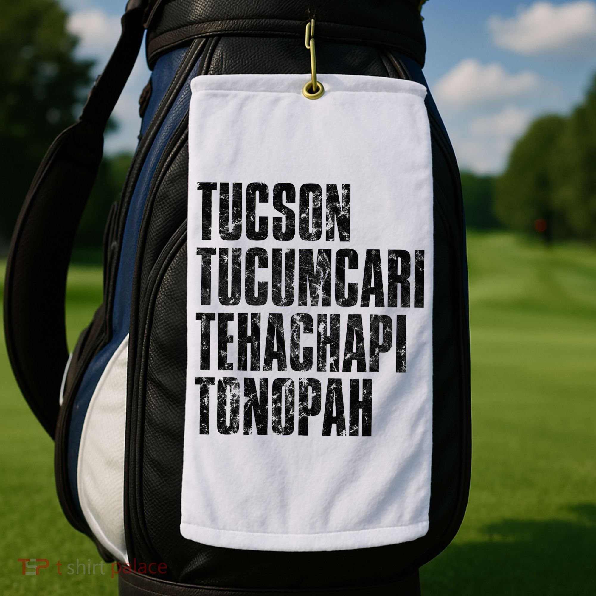 Tucson Tucumcari Tehachapi Tonapah Tourist Golf Towel