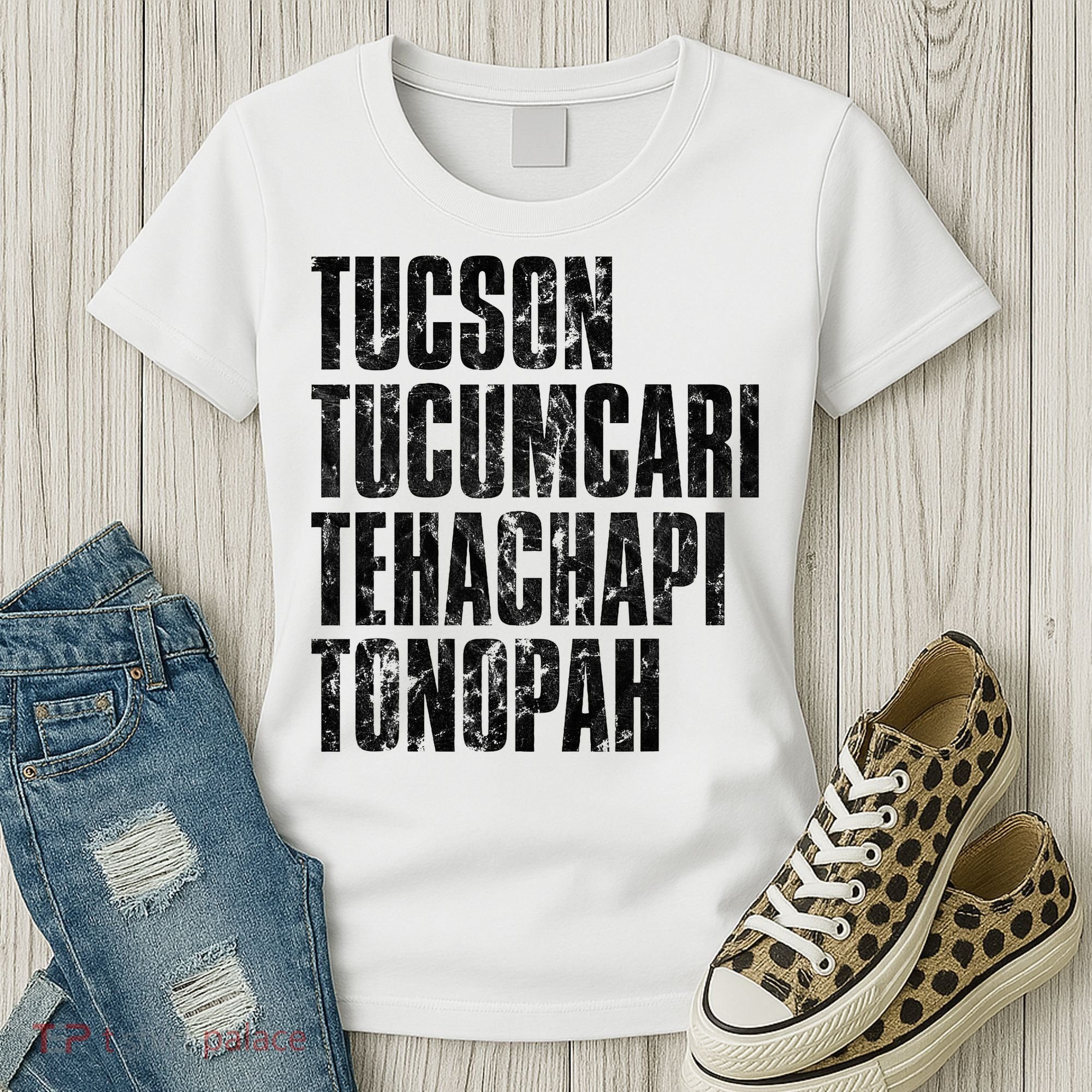 Tucson Tucumcari Tehachapi Tonapah Tourist Women's T-Shirt