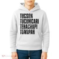 Tucson Tucumcari Tehachapi Tonapah Tourist Kids Hoodie thumb 4