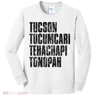 Tucson Tucumcari Tehachapi Tonapah Tourist Kids Long Sleeve Shirt thumb 0