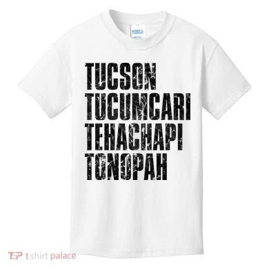 Tucson Tucumcari Tehachapi Tonapah Tourist Kids T-Shirt