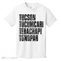 Tucson Tucumcari Tehachapi Tonapah Tourist Kids T-Shirt thumb 0