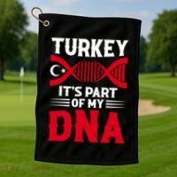 TüRkiye Turkey Turkiye Turkish Flag Funny Gift Golf Towel thumb 1