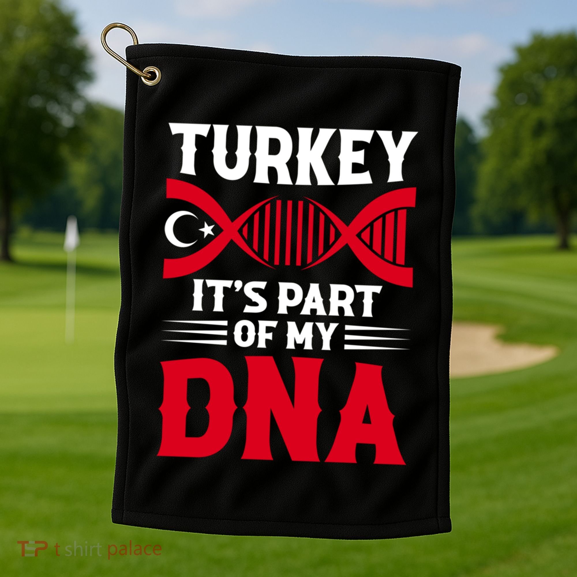 TüRkiye Turkey Turkiye Turkish Flag Funny Gift Golf Towel