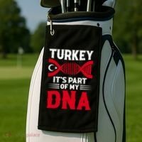 TüRkiye Turkey Turkiye Turkish Flag Funny Gift Golf Towel thumb 2