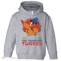 The Talkative Turkey Funny Thanksgiving Toddler Hoodie thumb 0