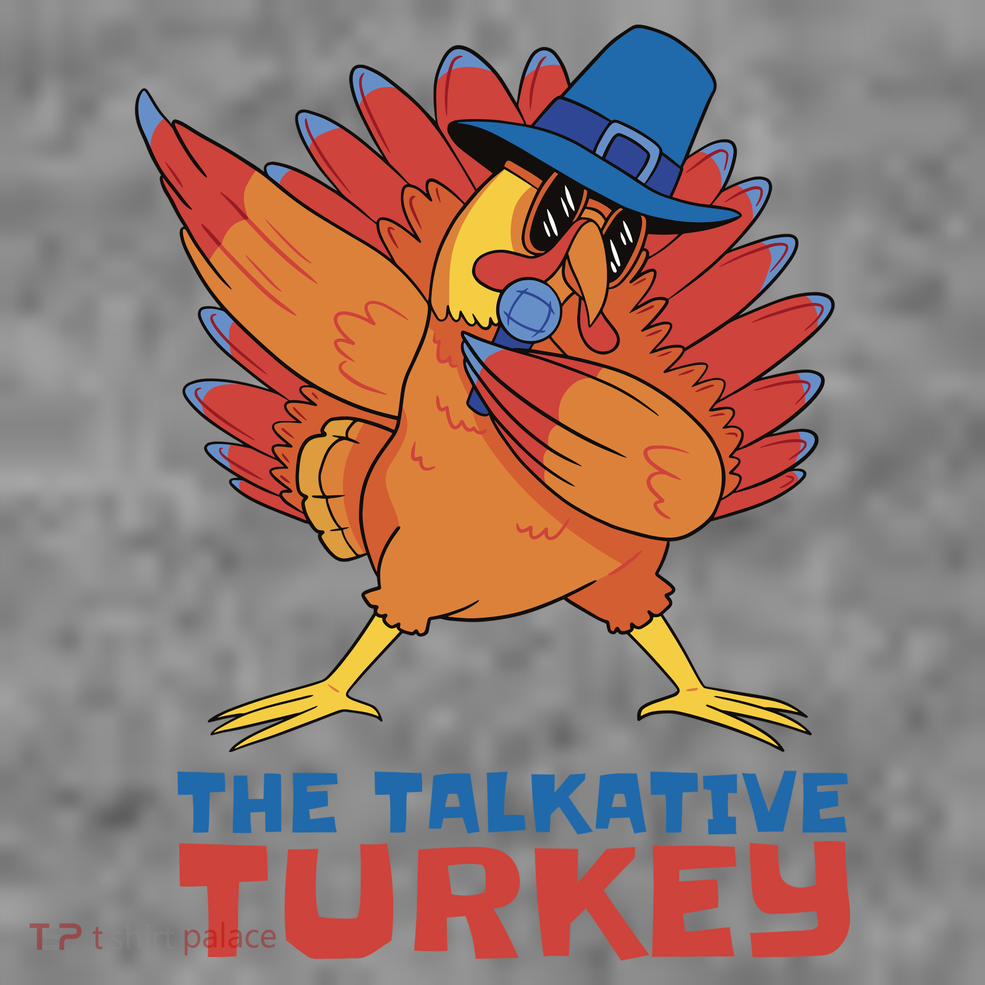The Talkative Turkey Funny Thanksgiving Toddler Hoodie