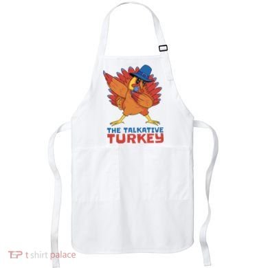 The Talkative Turkey Funny Thanksgiving Apron