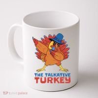 The Talkative Turkey Funny Thanksgiving Coffee Mug thumb 0