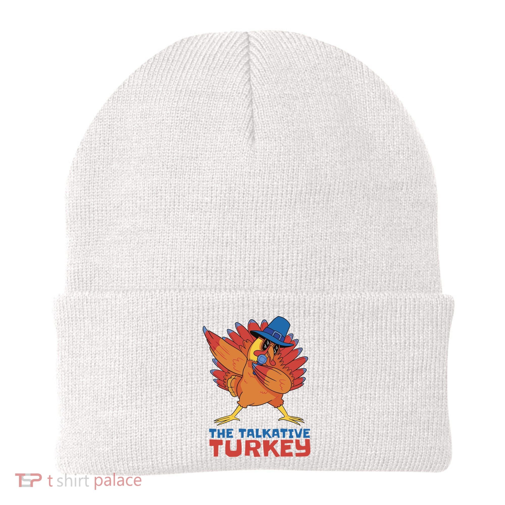 The Talkative Turkey Funny Thanksgiving Beanie
