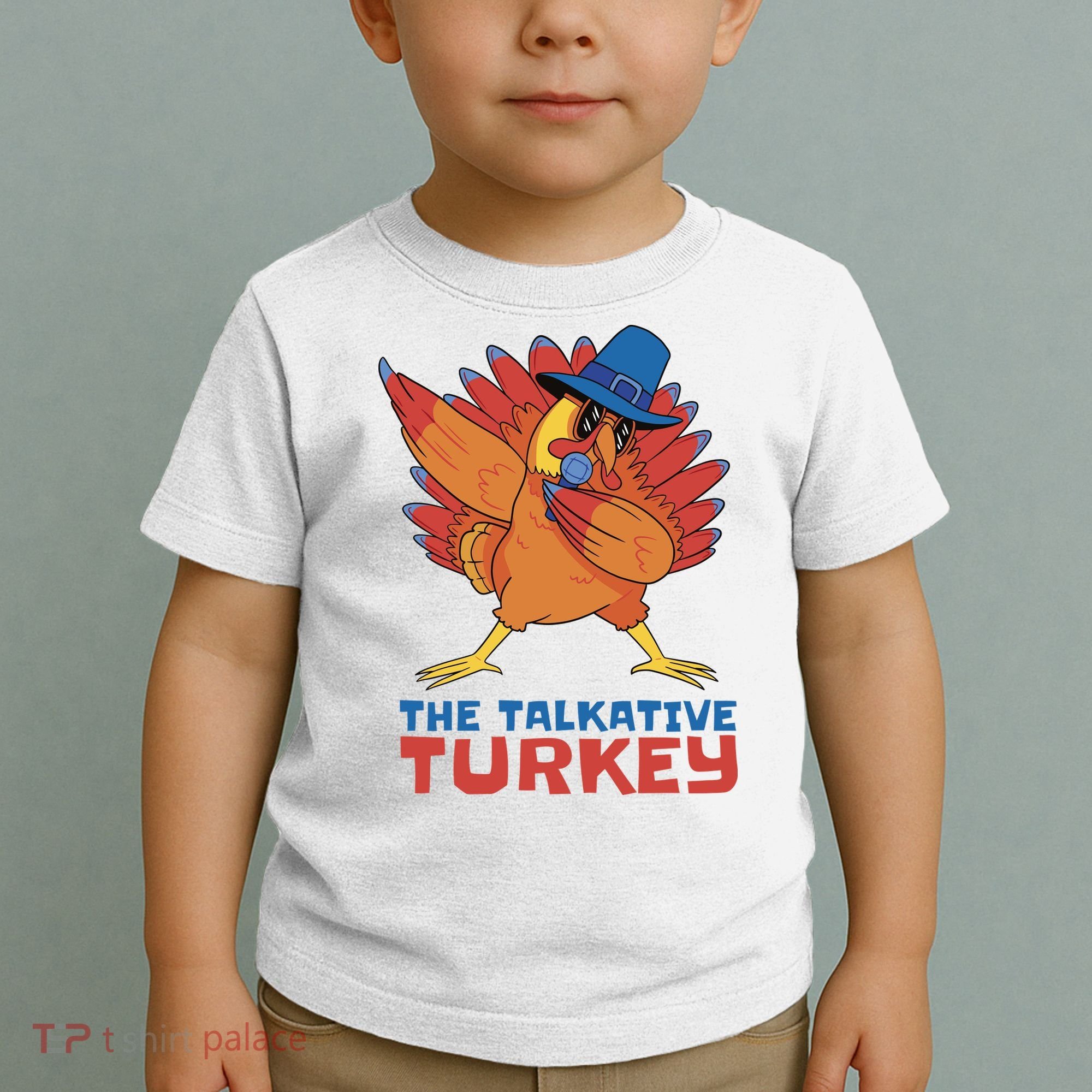 The Talkative Turkey Funny Thanksgiving Toddler T-Shirt