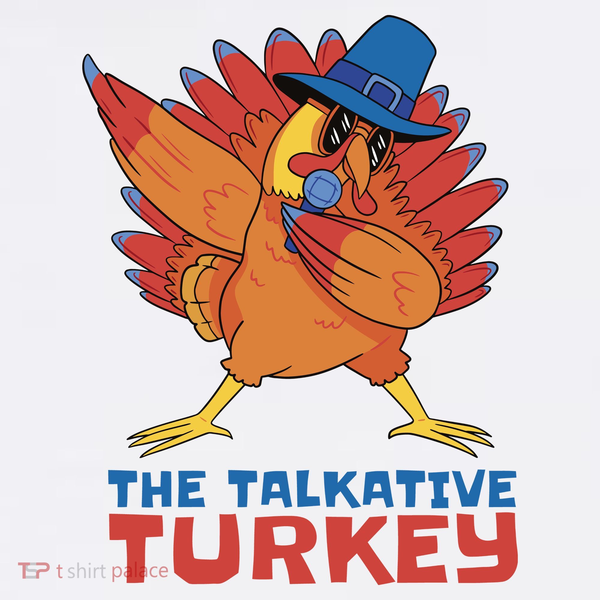 The Talkative Turkey Funny Thanksgiving Kids Sweatshirt