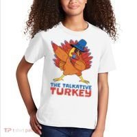 The Talkative Turkey Funny Thanksgiving Kids T-Shirt thumb 2