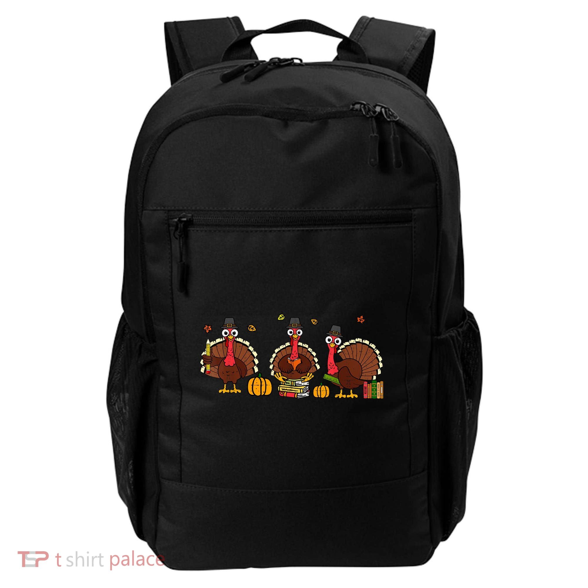 Thankful Teacher Turkey Thanksgiving Shirts Backpack