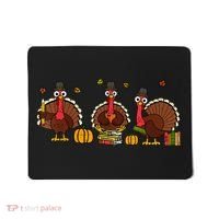 Thankful Teacher Turkey Thanksgiving Shirts Mousepad thumb 0