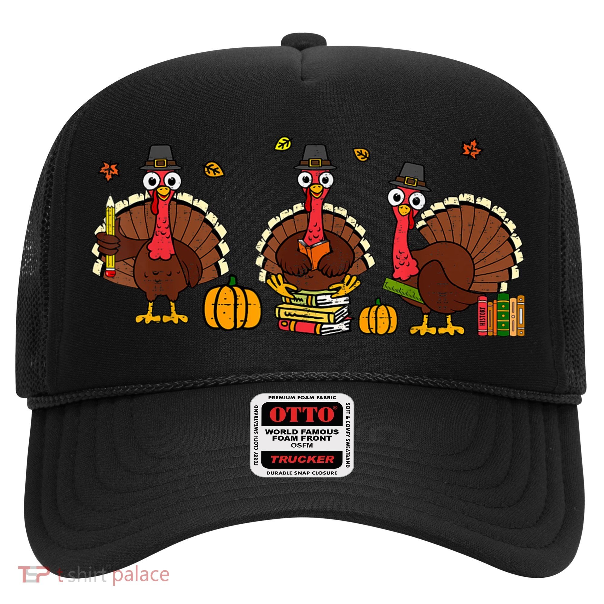 Thankful Teacher Turkey Thanksgiving Shirts Hat