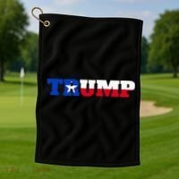 Texas Trump Texans For Trump Golf Towel thumb 1