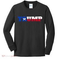 Texas Trump Texans For Trump Kids Long Sleeve Shirt thumb 0