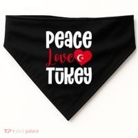 TüRkiye Turkey Turkiye Turkish Flag Meaningful Gift USA-Made Doggie Bandana thumb 0