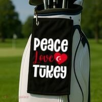 TüRkiye Turkey Turkiye Turkish Flag Meaningful Gift Golf Towel thumb 2