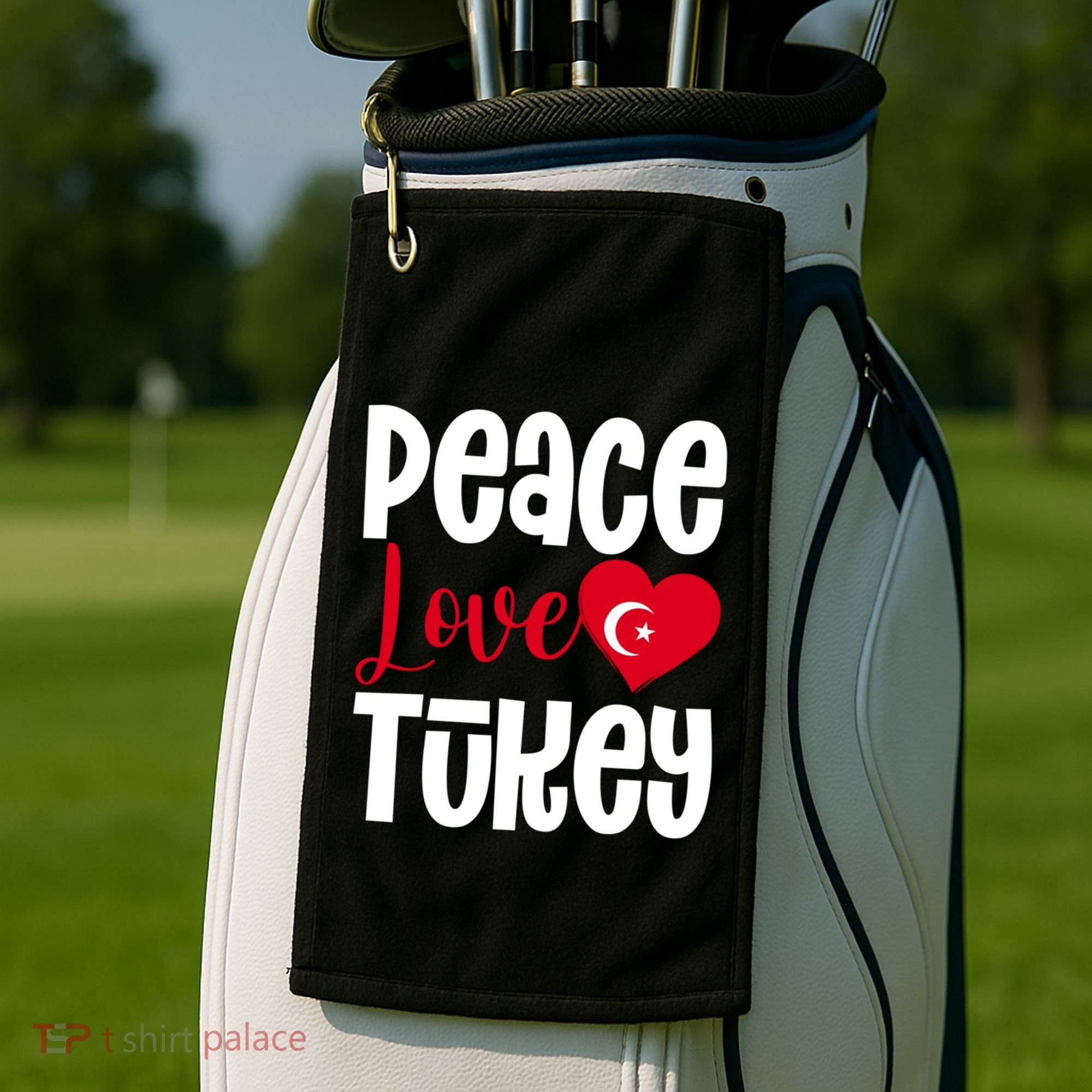 TüRkiye Turkey Turkiye Turkish Flag Meaningful Gift Golf Towel