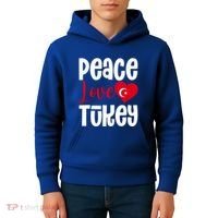 TüRkiye Turkey Turkiye Turkish Flag Meaningful Gift Kids Hoodie thumb 4