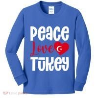 TüRkiye Turkey Turkiye Turkish Flag Meaningful Gift Kids Long Sleeve Shirt thumb 0
