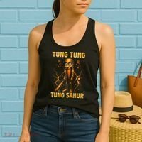 Tung Tung Tung Sahur Is Calling Italian Brainrot Women's Tank Top thumb 2