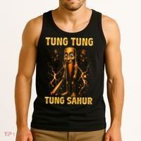 Tung Tung Tung Sahur Is Calling Italian Brainrot Tank Top thumb 3