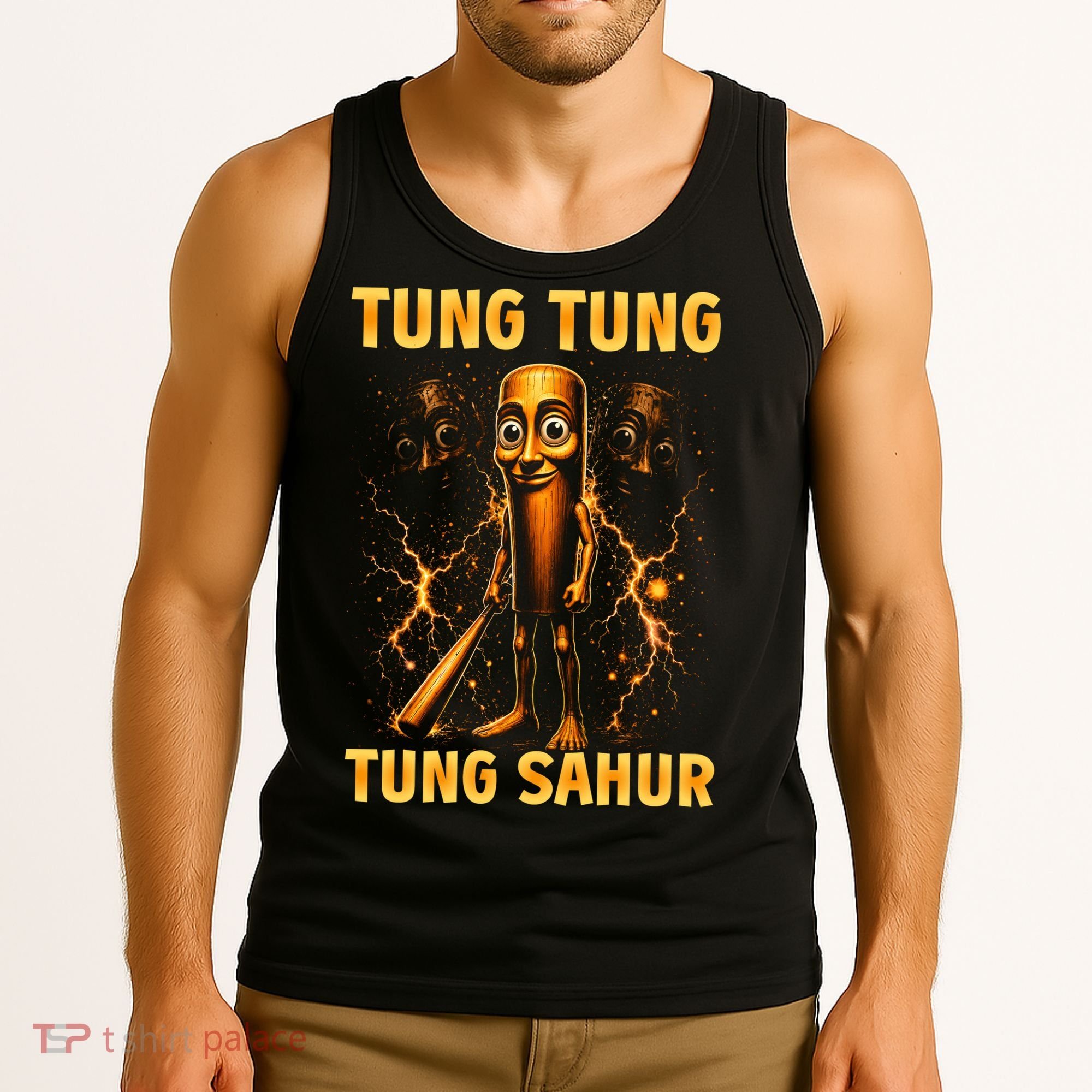 Tung Tung Tung Sahur Is Calling Italian Brainrot Tank Top