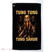 Tung Tung Tung Sahur Is Calling Italian Brainrot Golf Towel thumb 0