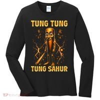Tung Tung Tung Sahur Is Calling Italian Brainrot Women's Long Sleeve Shirt thumb 0