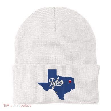 Tyler Texas Tx Map Vintage State Athletic Style Beanie