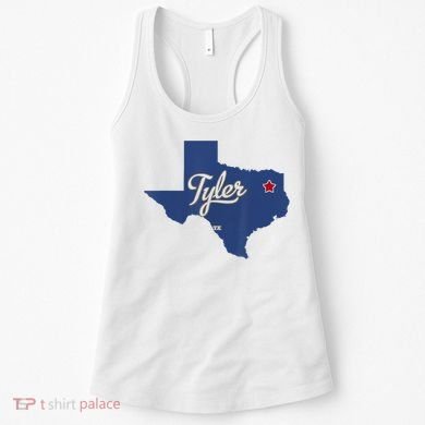 Tyler Texas Tx Map Vintage State Athletic Style Women's Tank Top