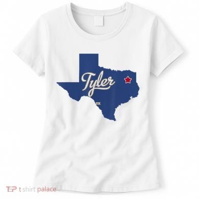 Tyler Texas Tx Map Vintage State Athletic Style Women's T-Shirt