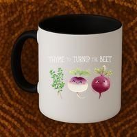 Thyme To Turnip The Beet Vegetable Coffee Mug thumb 2