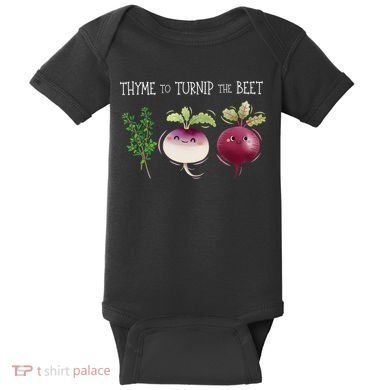 Thyme To Turnip The Beet Vegetable Baby Bodysuit