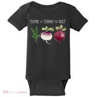 Thyme To Turnip The Beet Vegetable Baby Bodysuit thumb 0