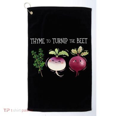 Thyme To Turnip The Beet Vegetable Golf Towel