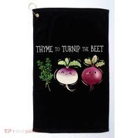 Thyme To Turnip The Beet Vegetable Golf Towel thumb 0