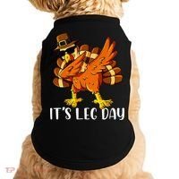 Thanksgiving Turkey Trot Fun Family Leg Day Workout Doggie Tank thumb 0