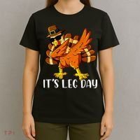 Thanksgiving Turkey Trot Fun Family Leg Day Workout T-Shirt thumb 4