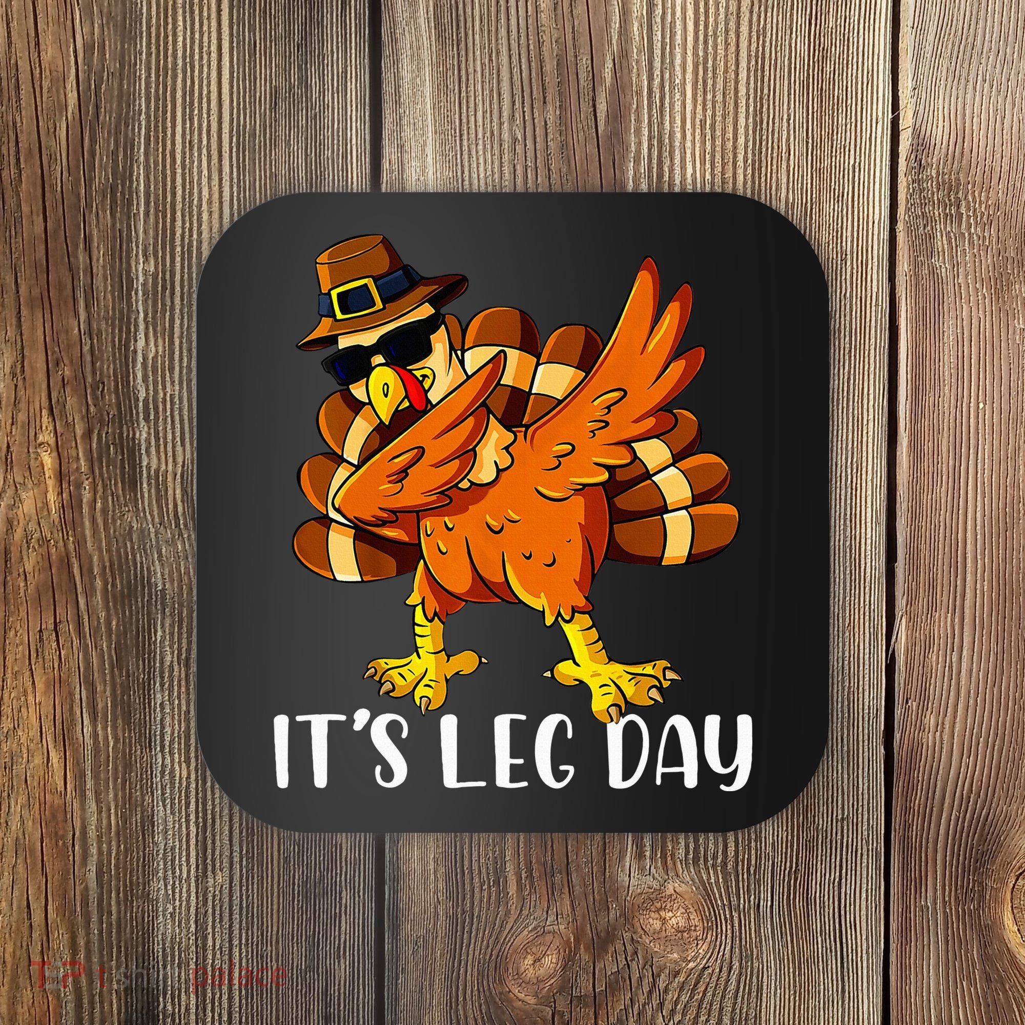Thanksgiving Turkey Trot Fun Family Leg Day Workout Coaster